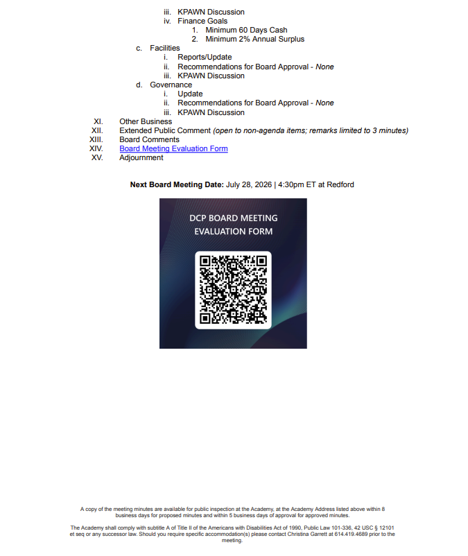 Board Agenda February 2, 2026 